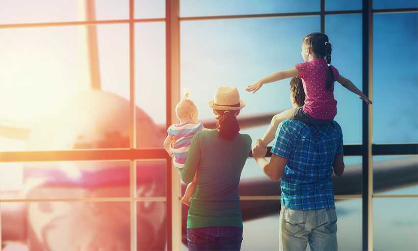 Family at Airport