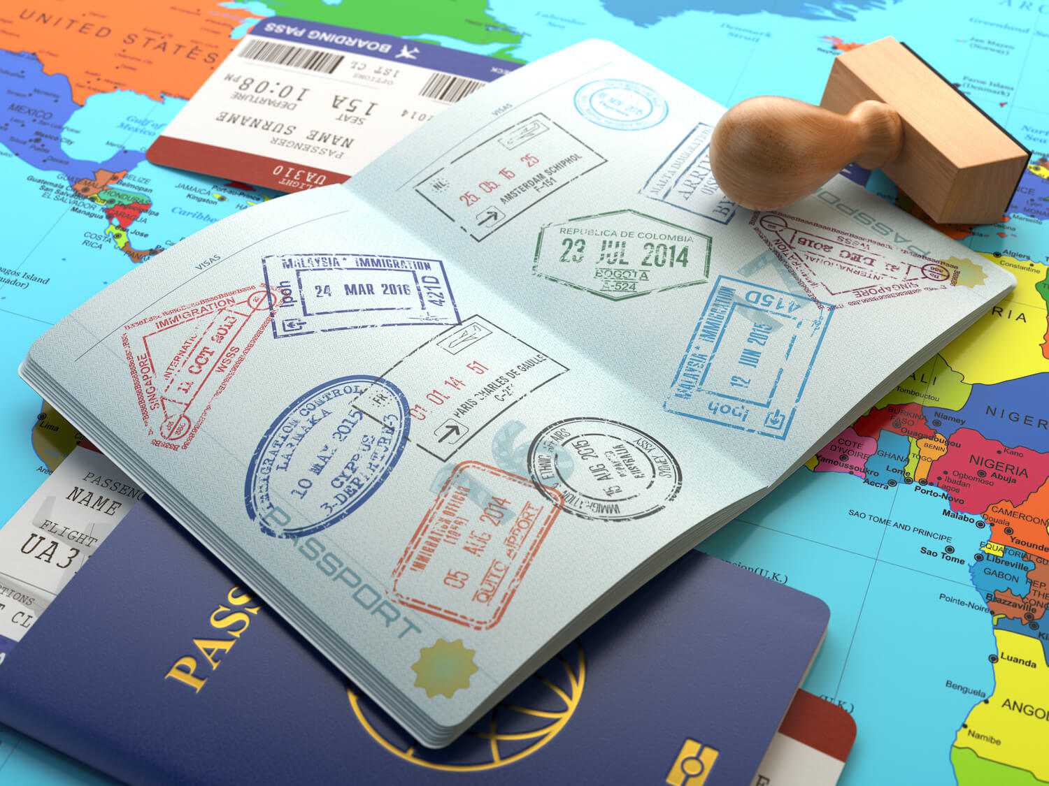 Exit Stamps on Passport